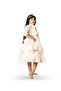 Two Toned Layered Party Dress Beige - 3