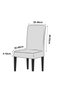 Set 6 chair covers, Polyester with Elastane, Uni, Peach - 3