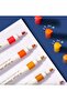 HM114-B 2mm Bullet Tip Metallic Acrylic Markers 6-Piece Set - 4