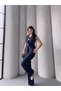 Women's Gold Button Detailed Blazer Vest and Trousers Set – New Season123 - 7