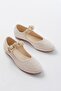 Inf-6363 Beige Towel Patterned Helmet Buckle Casual Shoes - 3
