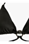 Buckle Detailed Tie-Up Triangle Bikini Top - 3