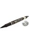 , Permanent Marker Double Tips, 12 pieces Pack of 1, Black - 2