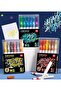 HM114-B 2mm Bullet Tip Metallic Acrylic Markers 6-Piece Set - 6