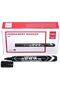 Think 1.5-5mm Chisel Tip Low Odour Ink Permanent Marker 12 Piece Set, Black - 2