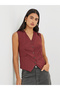 Solid Buttoned Waistcoat