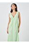 Textured V-Neck Sleeveless Nightdress - 2