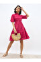Schiffli Short Sleeves Shirt Mini Dress
