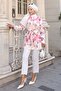 Patterned Hijab Shirt Dusty Rose 702 - 3