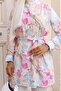 Patterned Hijab Shirt Purple 702 - 2