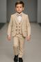 Boy's Planet Jacketed Tuxedo Suit / Jacket, Pants, Vest, Shirt and Bow Tie Is Slim Fit