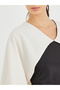 Color Block Ruffled Cape Sleeve Maxi Dress - 4