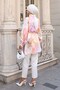 Patterned Hijab Shirt Lilac 702 - 5