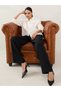 Women Black Straight Fit Trousers - 6