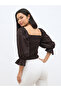 Balloon Sleeve Smocked Detail Top - 5