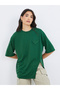 Solid Side Split Regular Fit T-Shirt