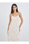 Cotton Gauze Ditsy Floral Print Slip Dress - 2