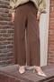 Women's Pallazzo Trousers Brown - 2