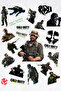 Call of Duty Video Game Phone Laptop Adhesive Foil Sticker Pack (20 Pcs)