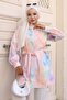 Patterned Hijab Shirt Lilac 700 - 4