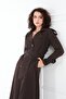 Raglan Sleeve Summer Unlined Full Length Women's Trench Coat, Cap - 6