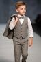 Boy's Planet Jacketed Tuxedo Suit / Jacket, Pants, Vest, Shirt and Bow Tie Is Slim Fit - 5