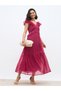 Women All-Over Print V Neck Tiered Maxi Dress with Ruffle Trim