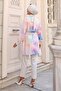 Patterned Hijab Shirt Lilac 700 - 5