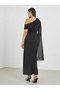 Solid One Cape Sleeve Bodycon Maxi Dress - 5