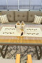 Bohemian Dal Series Linen 3-Piece Punch Set, 40*110 cm Runner, 43*43 Pillowcase - 4