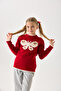 Butterfly Patterned Girl's Knitwear Sweater - Soft Textured - 3