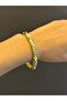 Steel Mineli Patterned Women's Handcuff Bracelet - 7