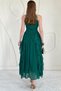 Emerald Halter Neck Lined Dress - 4