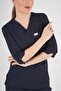 Unisex Navy Blue Violet Model Scrubs Suit Doctor Nurse Uniform - 2