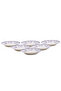 Callista 9.1 inch Ceramic Soup Plate (Purple & White, Set Of 6)