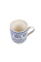 Plethora 370 ml Porcelain Mug (Grey & White, Set Of 4) - 3