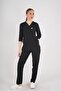 Unisex Black Violet Model Scrubs Suit Doctor Nurse Uniform