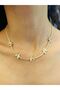 Steel Zircon Stone Inlaid Butterfly Women's Necklace 25 cm