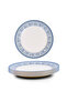 Plethora 10.5 inch Porcelain Dinner Plate (Grey & White, Set Of 4) - 2