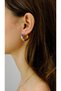Colorful Enamel Curved Hoop Earrings - 2