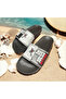 Kardal Patterned Digital Print.Plah Pool Garden Sea Daily Men's Slippers - 6