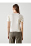 Original Oval Collar Printed Women's T-Shirt - 4