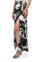 High Waist Slit Patterned Skirt for Women - 3