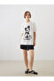Crew Neck Mickey Mouse Printed Women's T-Shirt - 2