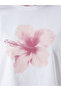 Crew Neck Floral Printed Women's T-Shirt - 3