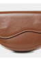 Solid Half Moon Saddle Bag with Flap Front - 3