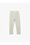 Cotton Textured Basic Sweatpants with Tie Waist - 2