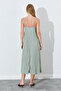 Çağla Casual Fit Midi Dress with Straps, Light Texture |   Mjs285125-1 - 5