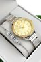 Steel Cord Steel Case Women Wrist Watch, 3 Atm Waterproof Silver-Gold Zmfer190 - 4