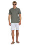 Olive Green Regular Fit 100% Cotton Polo Collar T-Shirt - 2
